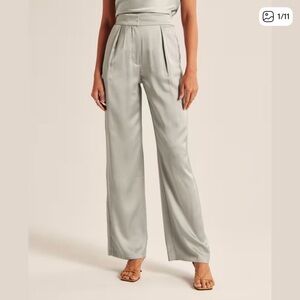 Abercrombie Wide Leg Satin Trouser